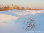 drifting snow in western kansas