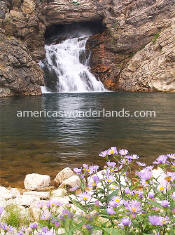 running eagle falls - glacier national park