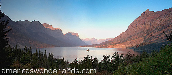 st mary lake glacier national park