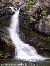 glacier national park waterfall