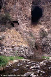 cliff dwelling west for gila river gila wilderness new mexico