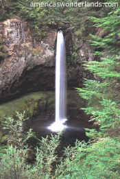 big creek falls - gifford pinchot national forest - washington