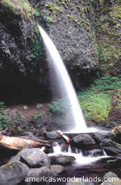 PONYTAIL FALLS columbia river gorge