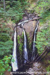 TRIPLE FALLS columbia river gorge